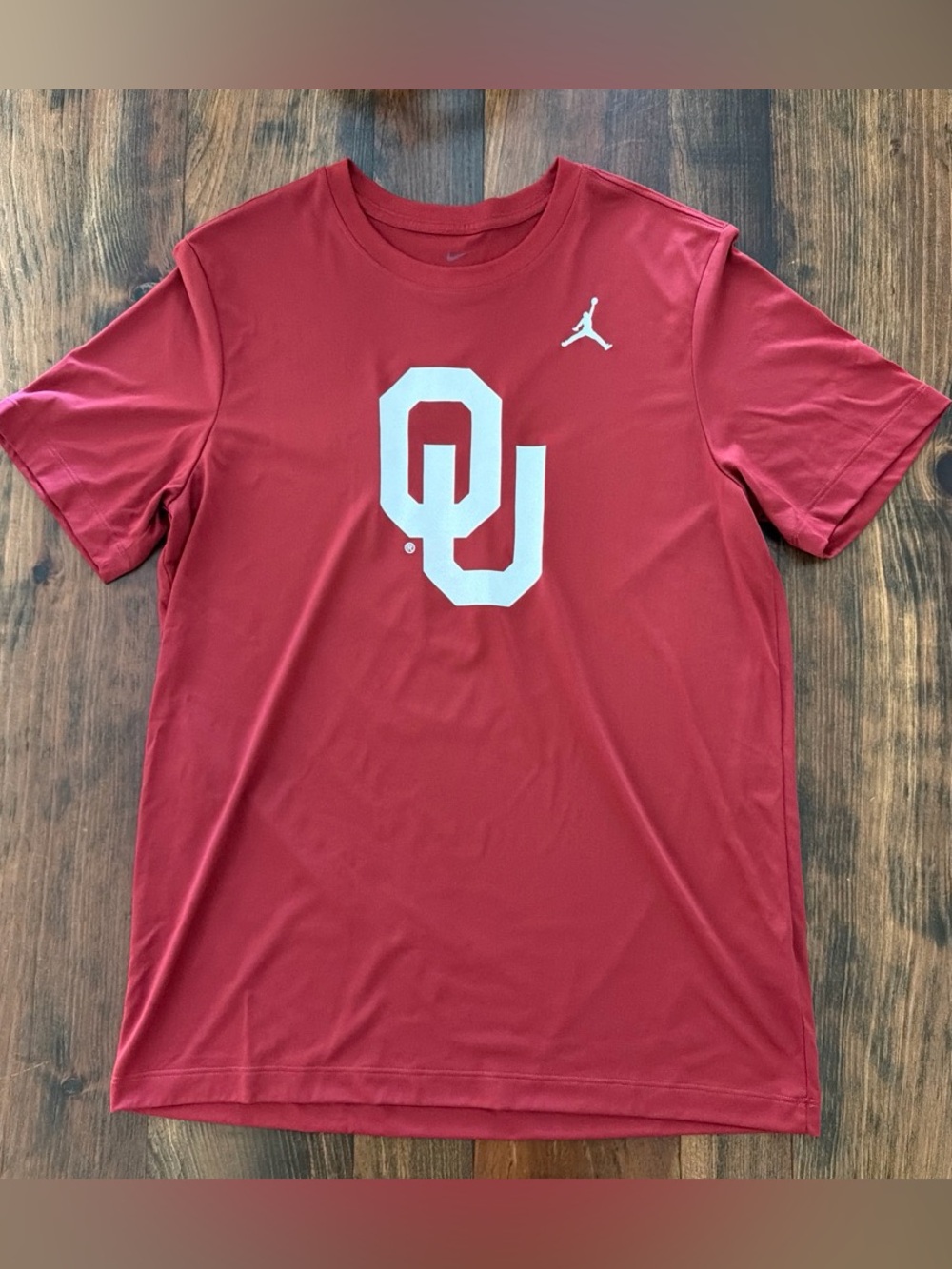 Jordan Jumpman University of Oklahoma OU Sooners Team Dri-Fit Shirt L NEW